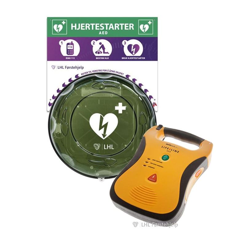 Lifeline AED Hjertestarter - Norsk, med 5 års batteri