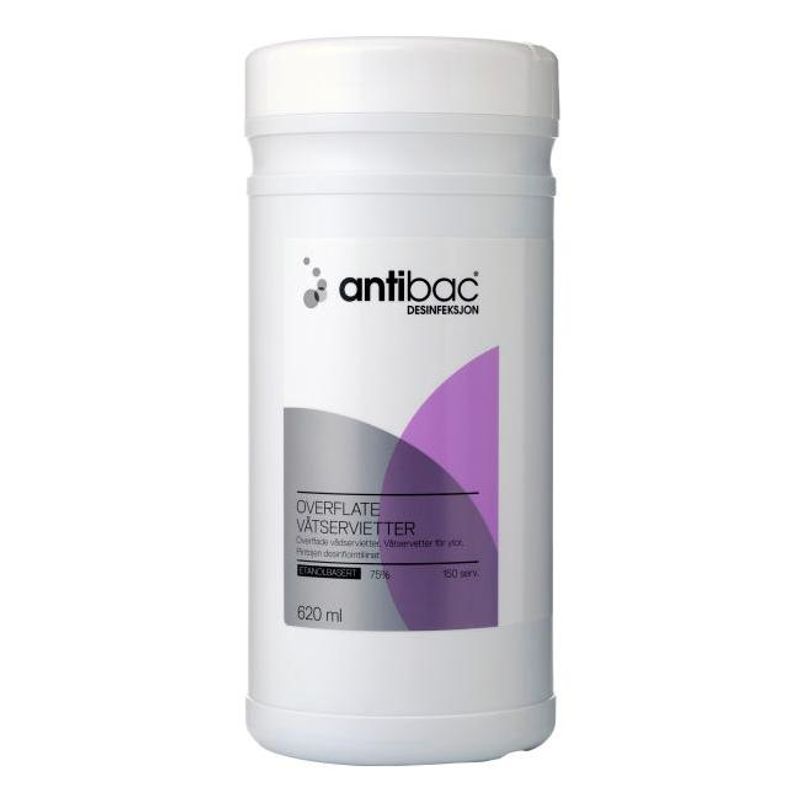 Antibac 75% våtserviett overflate