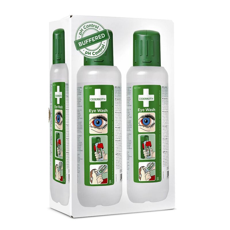 Cederroth øyedusjflaske 500ml 2pk