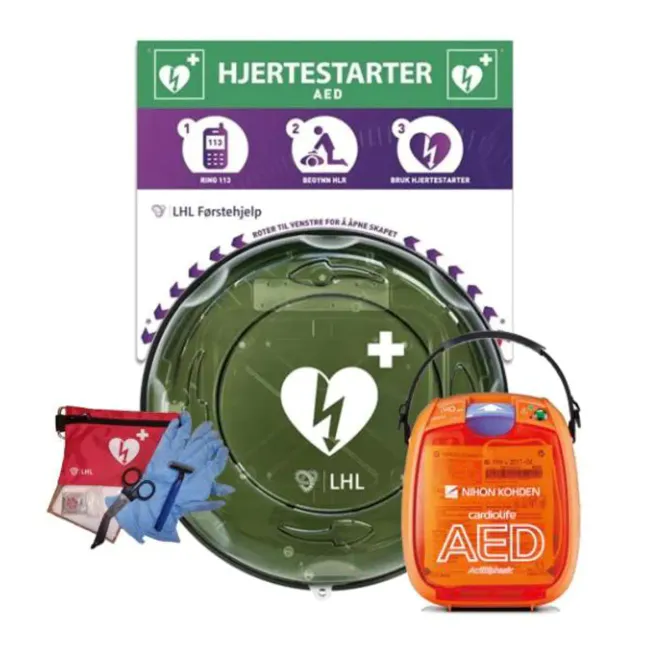 Hovedbilde Komplett pakke utendørs - Cardiolife AED-3100